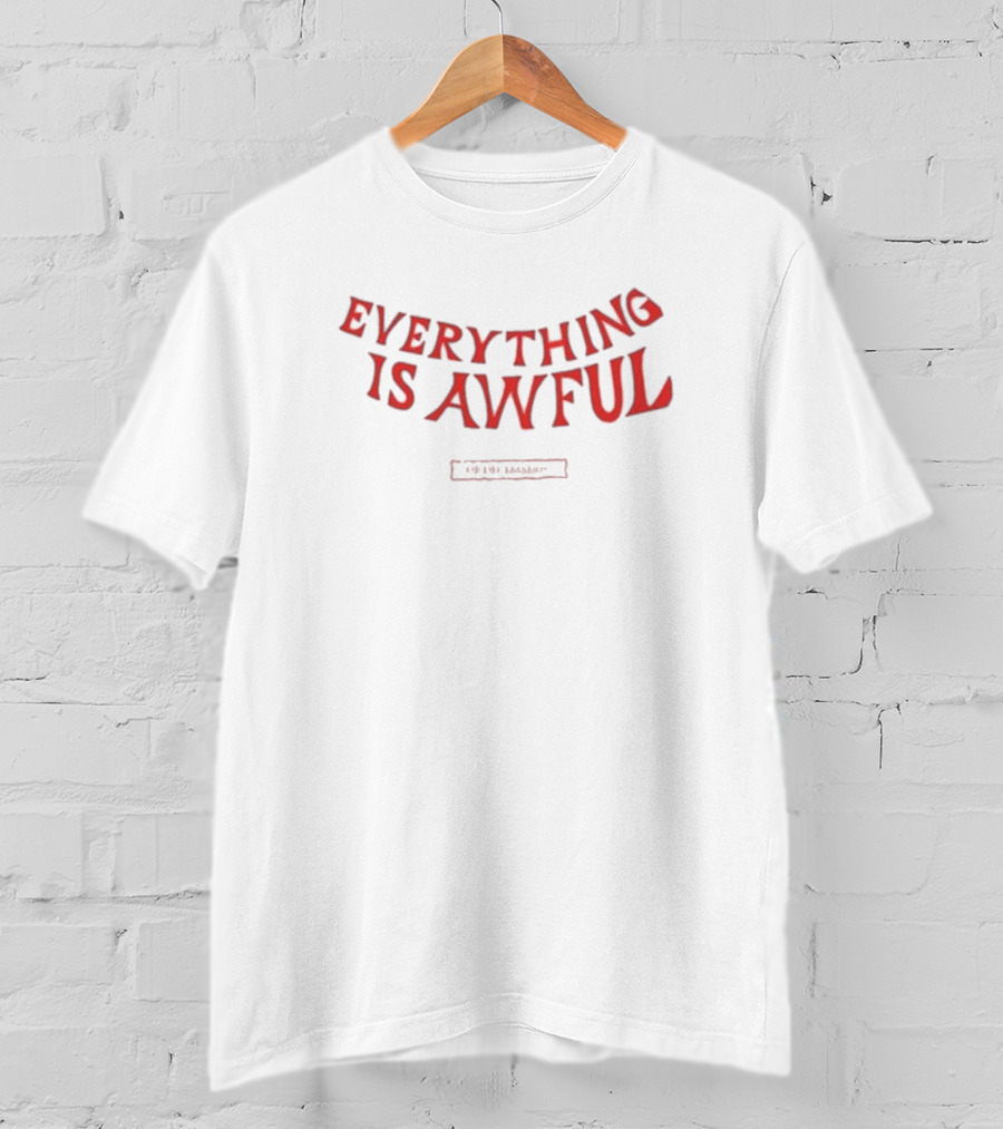 Everything Is Awful The Decemberists Retro Curved T-Shirt