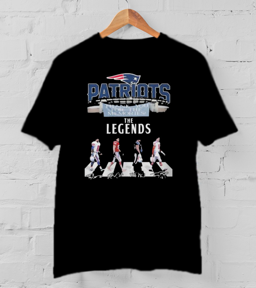 Patriots Thank You For The Memories The Legends Signature Stadium Walking T-Shirt