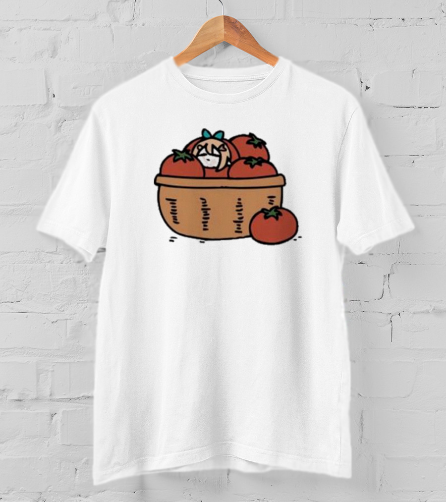Pomato Anime Character In Tomato Basket T-Shirt