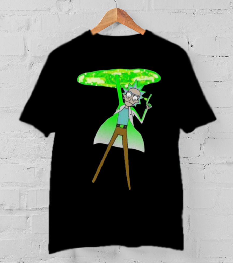 Rick Sanchez Portal Green Slime Rick And Morty T-Shirt