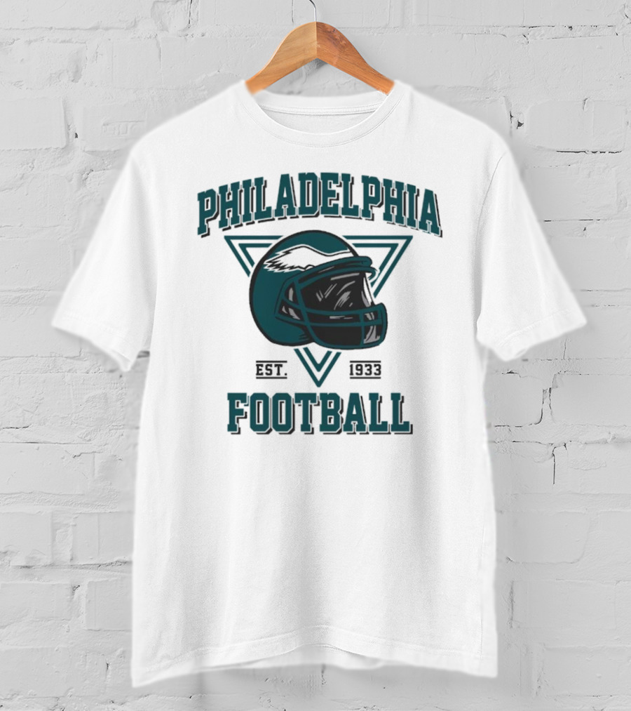 Philadelphia Eagles Helmet Est. 1933 Football T-Shirt