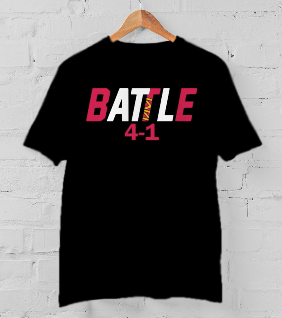 Battle Braves 4-1 Phillies T-Shirt