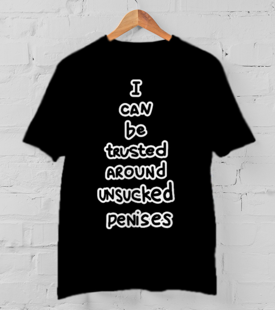 I Can Be Trusted Around Unsucked Penises Fun T-Shirt