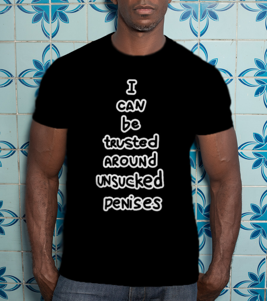 I Can Be Trusted Around Unsucked Penises Fun T-Shirt