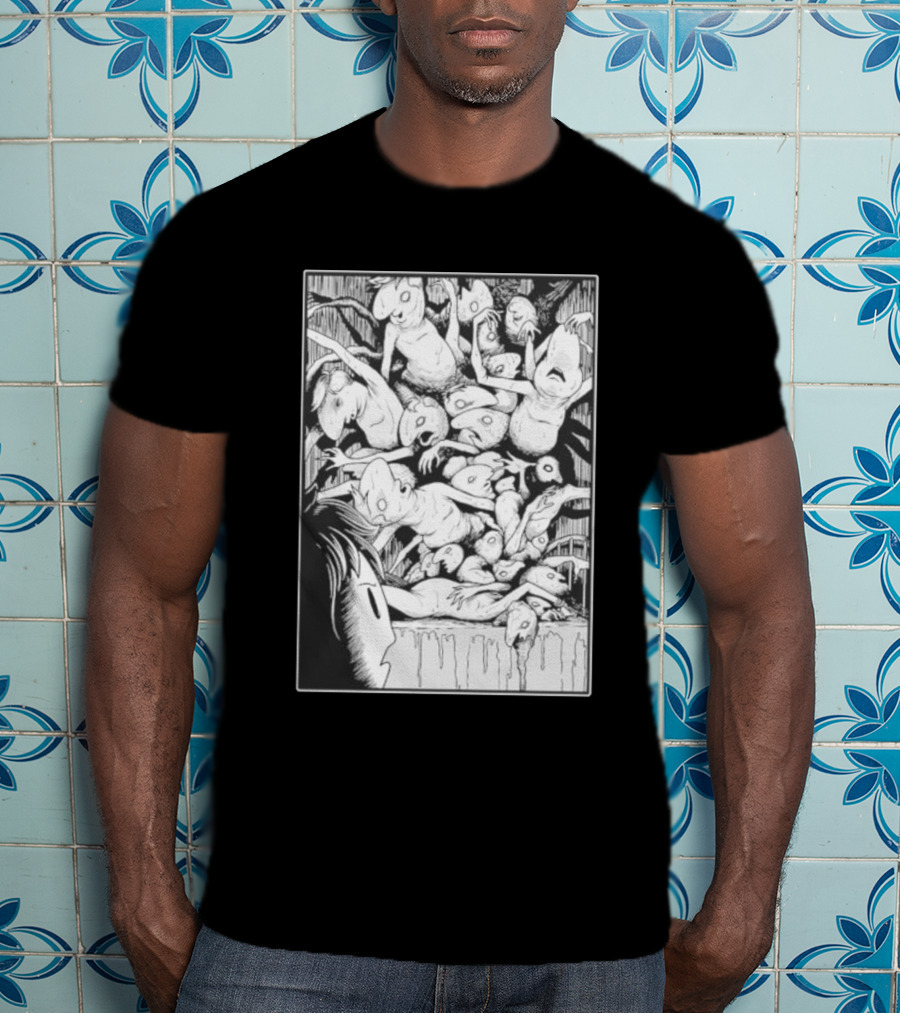 Oneyplays Horror Manga Boys Disturbing Creature Chaos T-Shirt