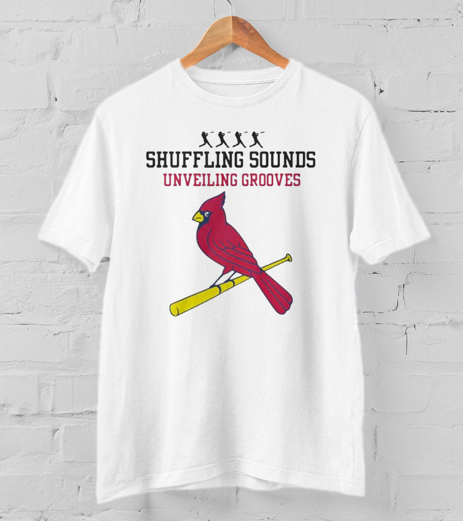 Cardinal Vibes Shuffling Sounds Unveiling Grooves T-Shirt