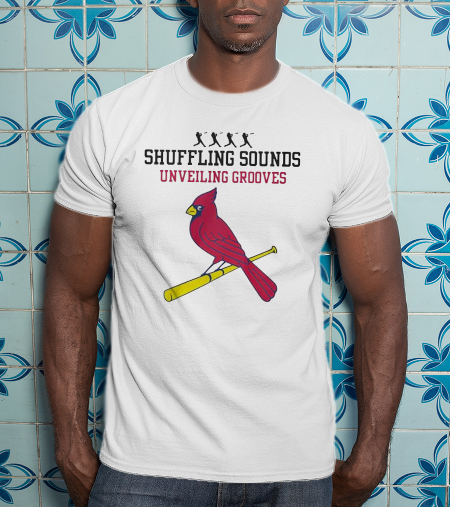 Cardinal Vibes Shuffling Sounds Unveiling Grooves T-Shirt