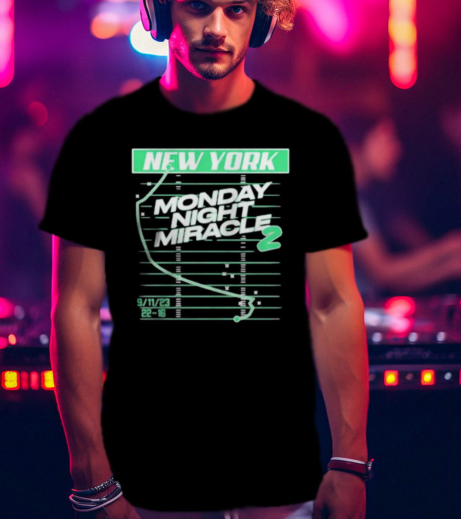 New York Monday Night Miracle 2 9/11/23 22-16 T-Shirt