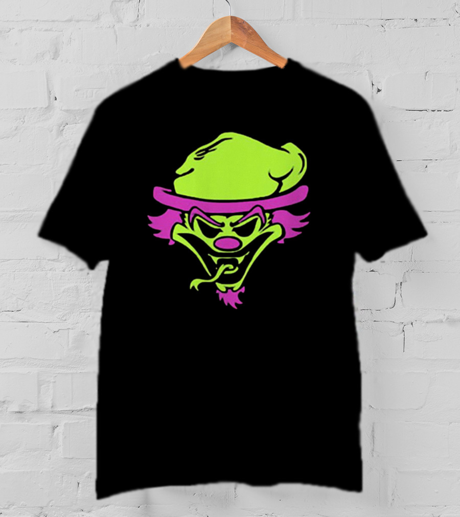 The Rock Insane Clown Posse Riddle Box Neon Face T-Shirt