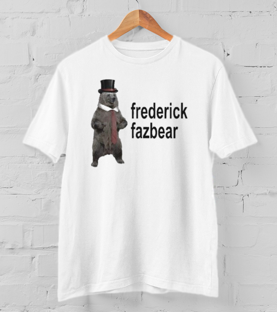 Frederick Fazbear With Top Hat And Red Tie T-Shirt