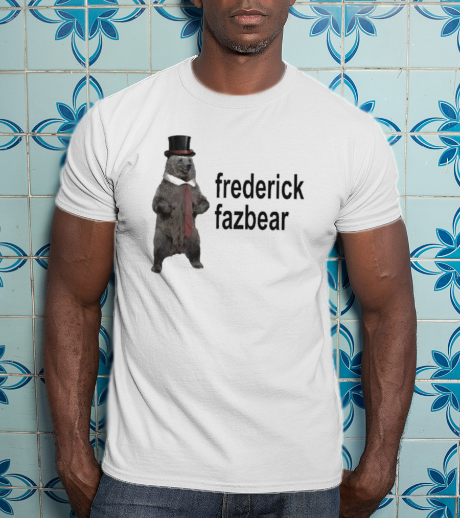 Frederick Fazbear With Top Hat And Red Tie T-Shirt