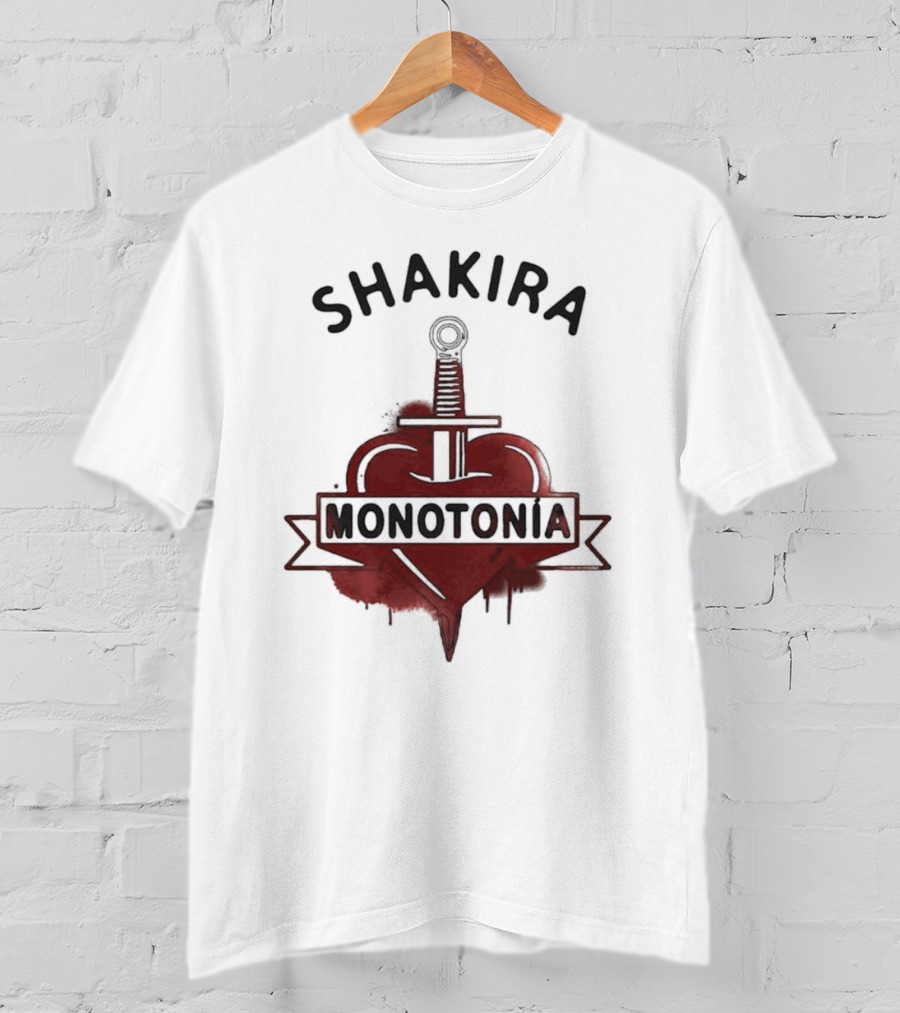 Shakira Monotonía Heart And Sword T-Shirt