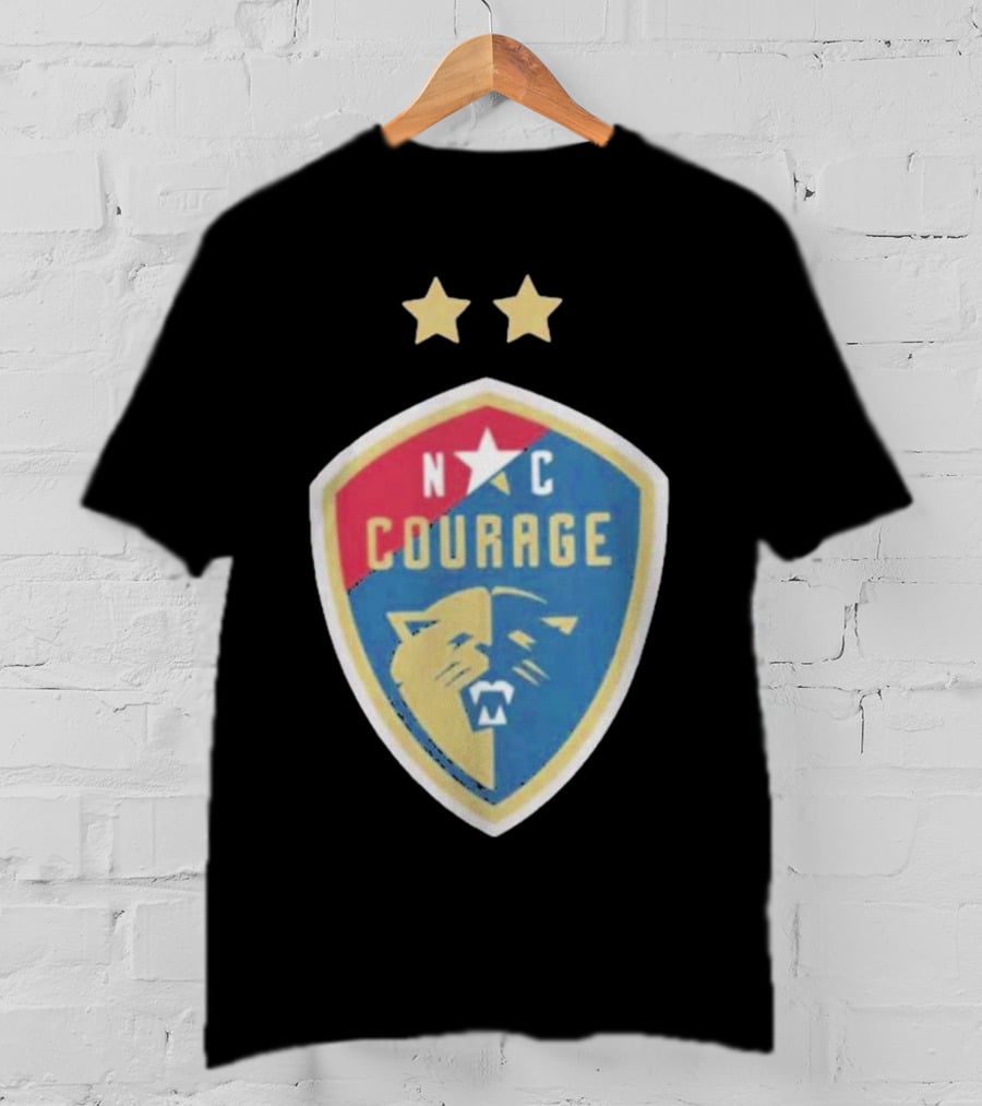 NC Courage Logo Two Stars T-Shirt