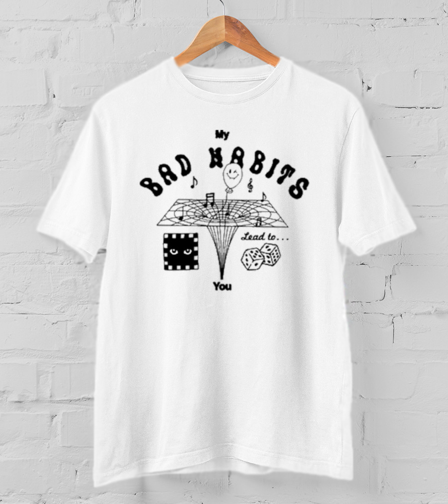 Ed Sheeran Merch Bad Habits Lead To You Off White T-Shirt