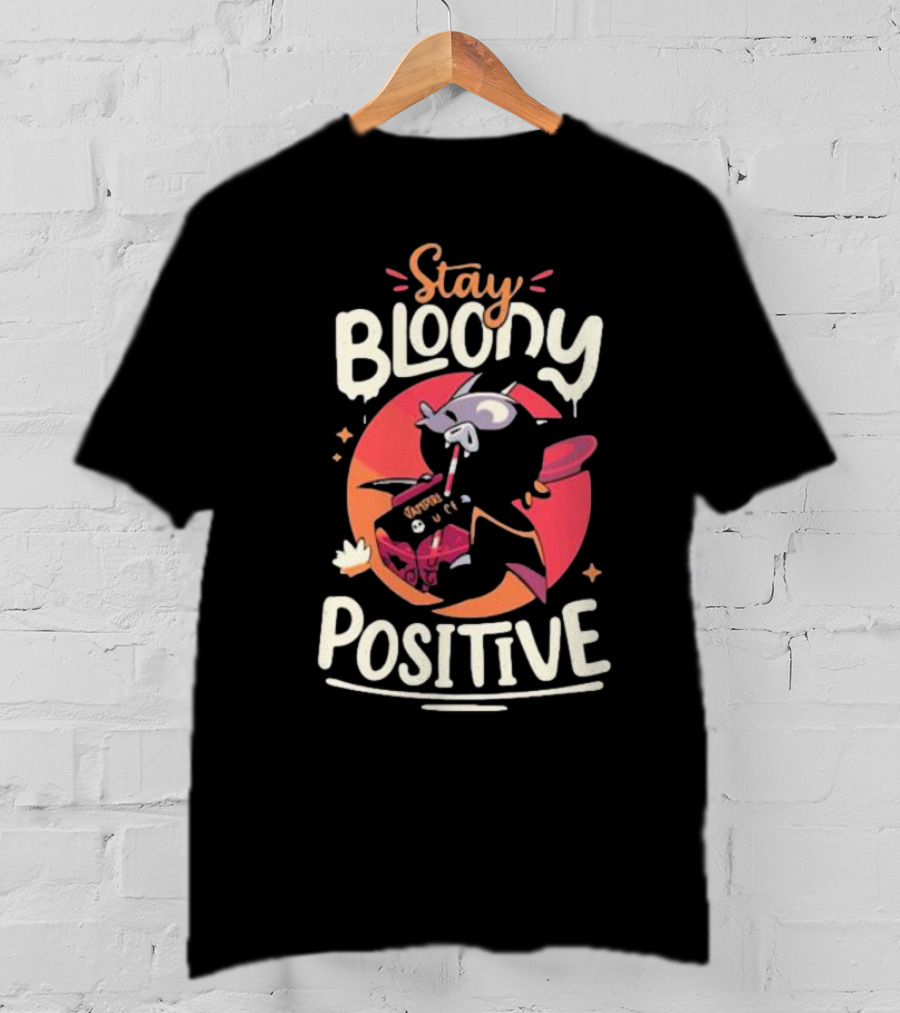 Stay Bloody Positive Chibi Bat Ctay T-Shirt