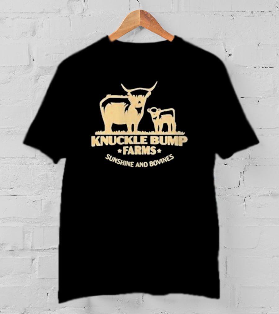 Knuckle Bump Farms Cattle Sunshine And Bovines T-Shirt