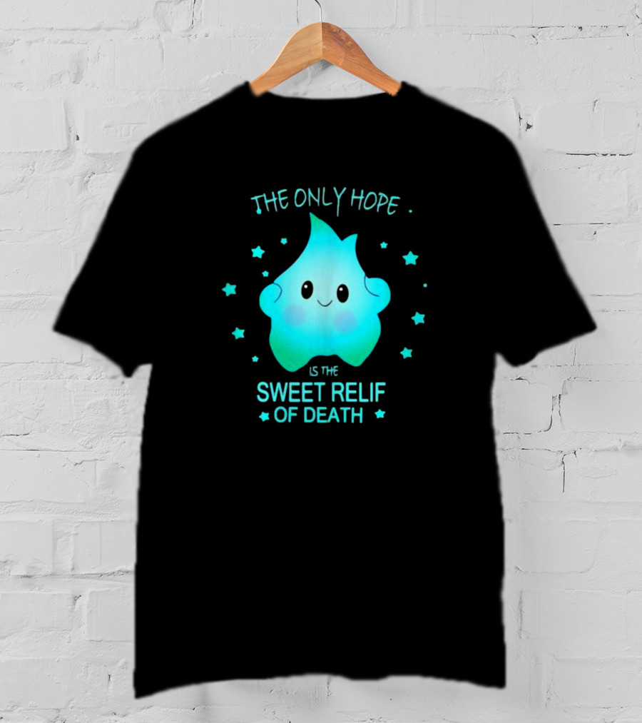 Lumalee The Only Hope Is The Sweet Relief Of Death Starry Blue Character T-Shirt