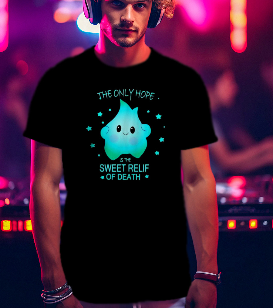 Lumalee The Only Hope Is The Sweet Relief Of Death Starry Blue Character T-Shirt