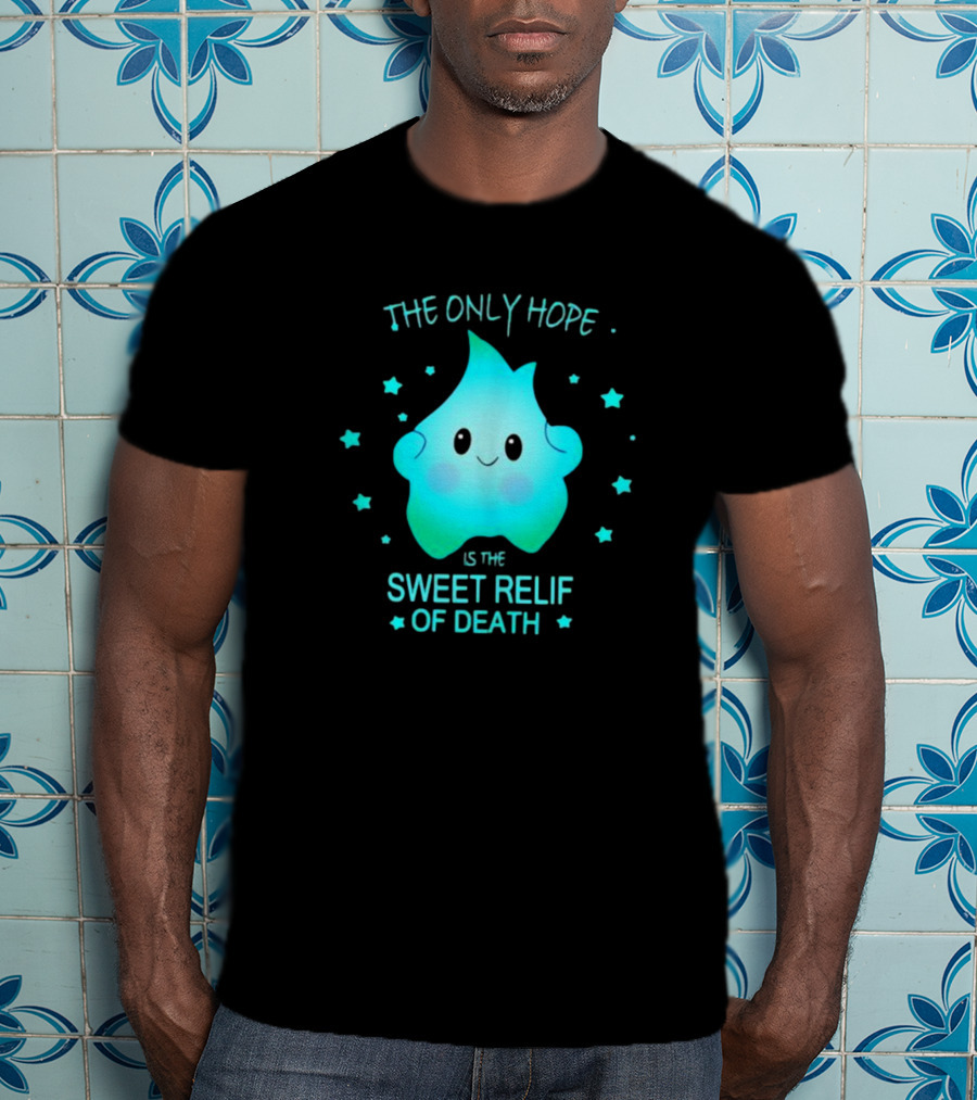 Lumalee The Only Hope Is The Sweet Relief Of Death Starry Blue Character T-Shirt