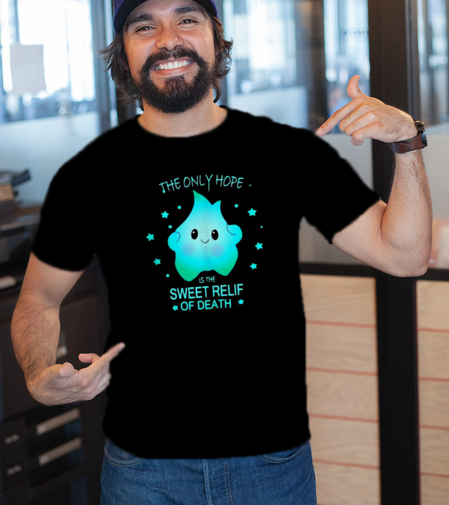 Lumalee The Only Hope Is The Sweet Relief Of Death Starry Blue Character T-Shirt