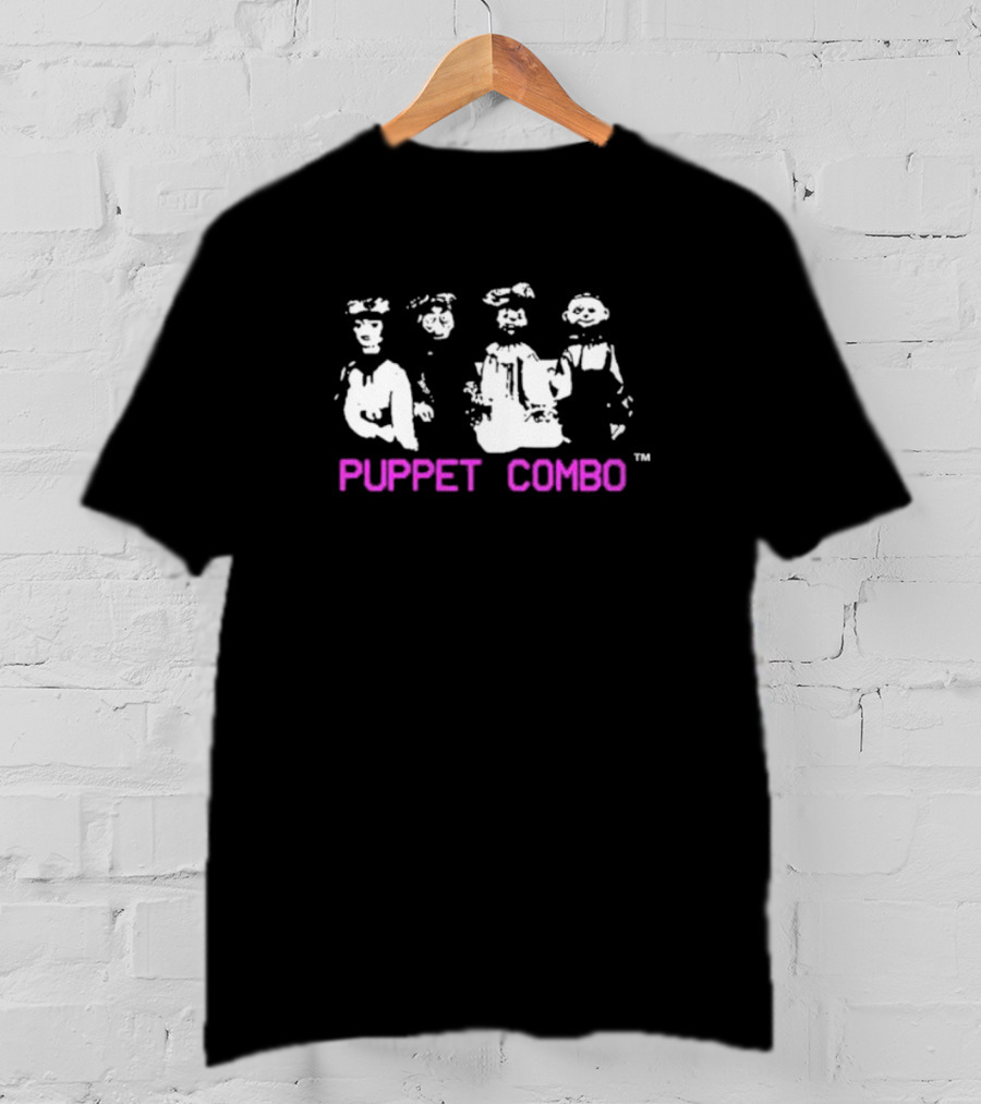 Puppet Combo Retro Horror Characters T-Shirt