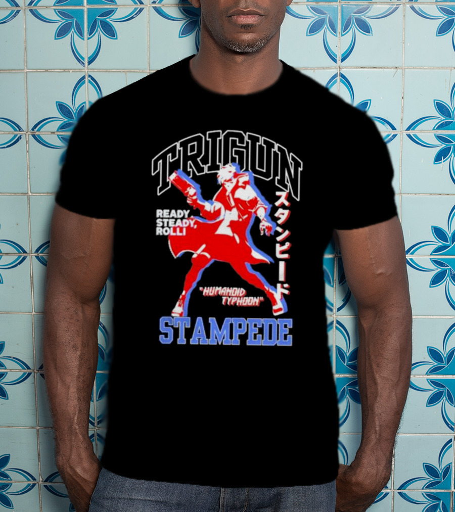 Trigun Stampede Ready Steady Rolli Humanoid Typhoon T-Shirt