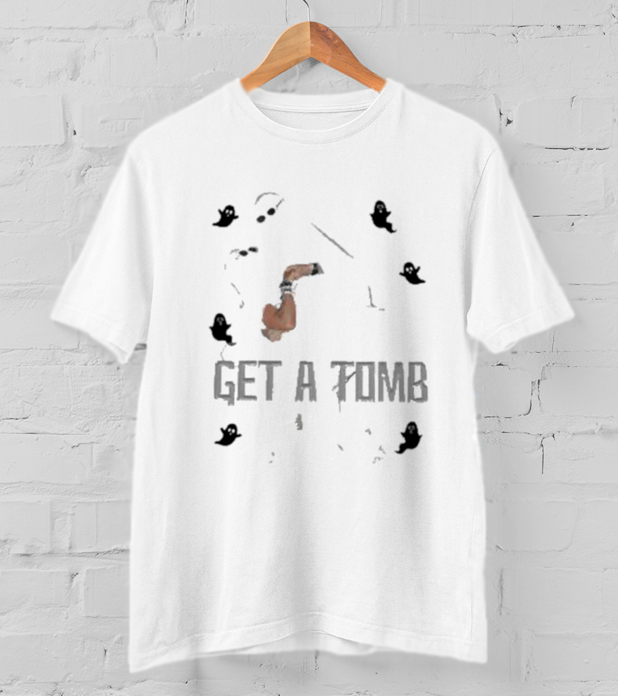 Get A Tomb Ghostly Muscle Pump Fitness T-Shirt