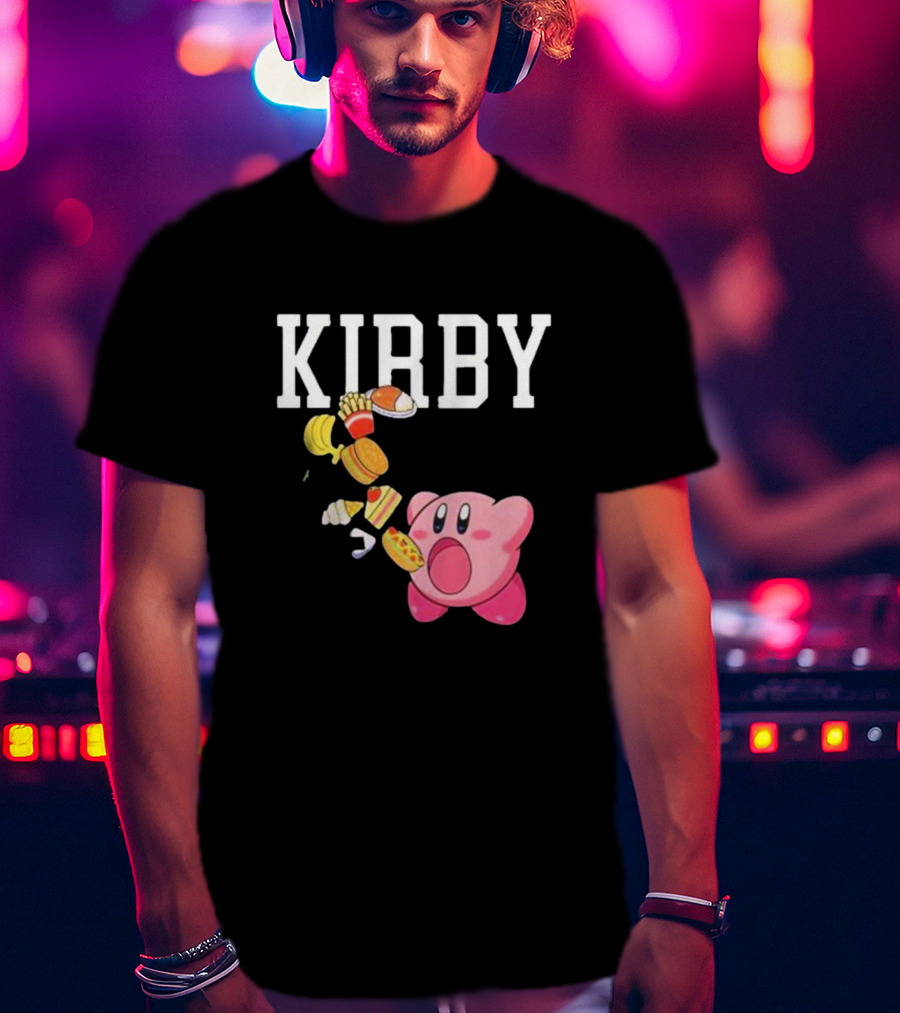 KIRBY Inhales Iconic Food For Power Up T-Shirt