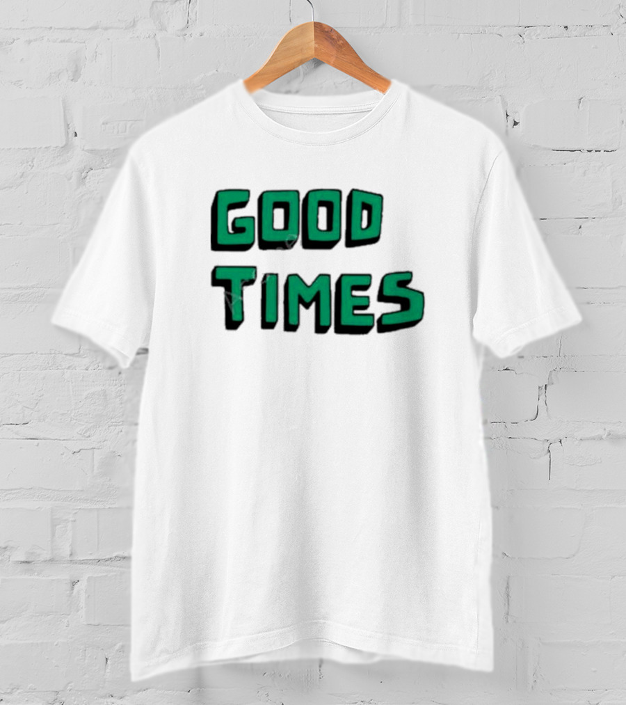 Kylie Minogue Good Times Retro Green Text T-Shirt