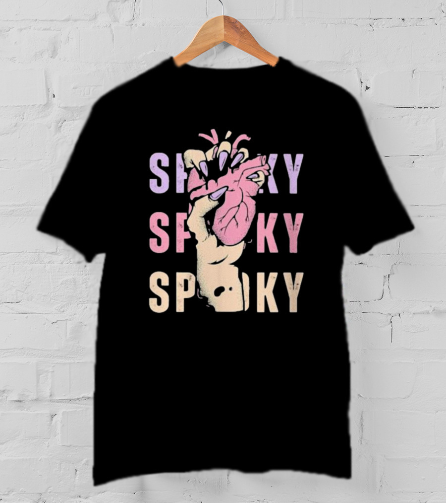 Spooky Hand Grips Heart Halloween Squeeze T-Shirt