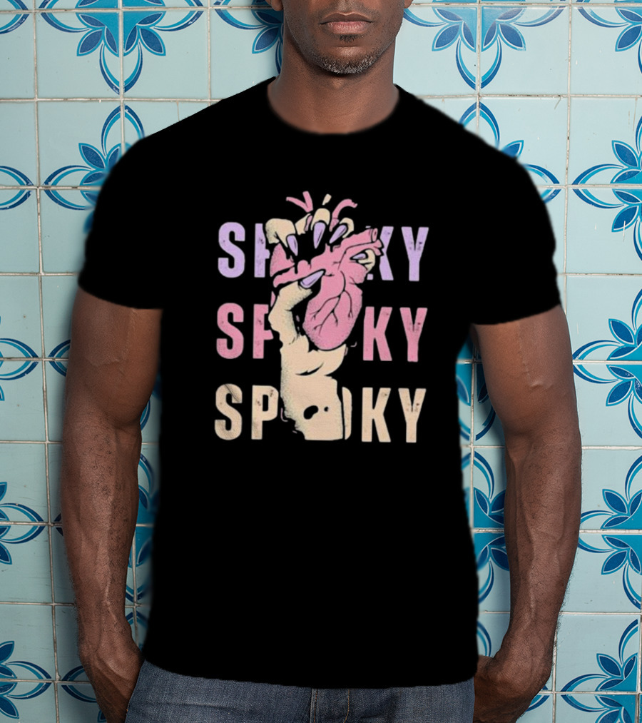 Spooky Hand Grips Heart Halloween Squeeze T-Shirt