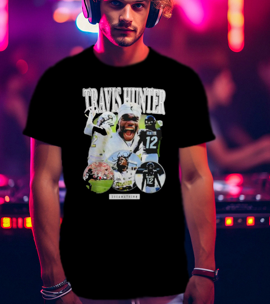 Travis Hunter Football Dreamathon Performance Highlights T-Shirt