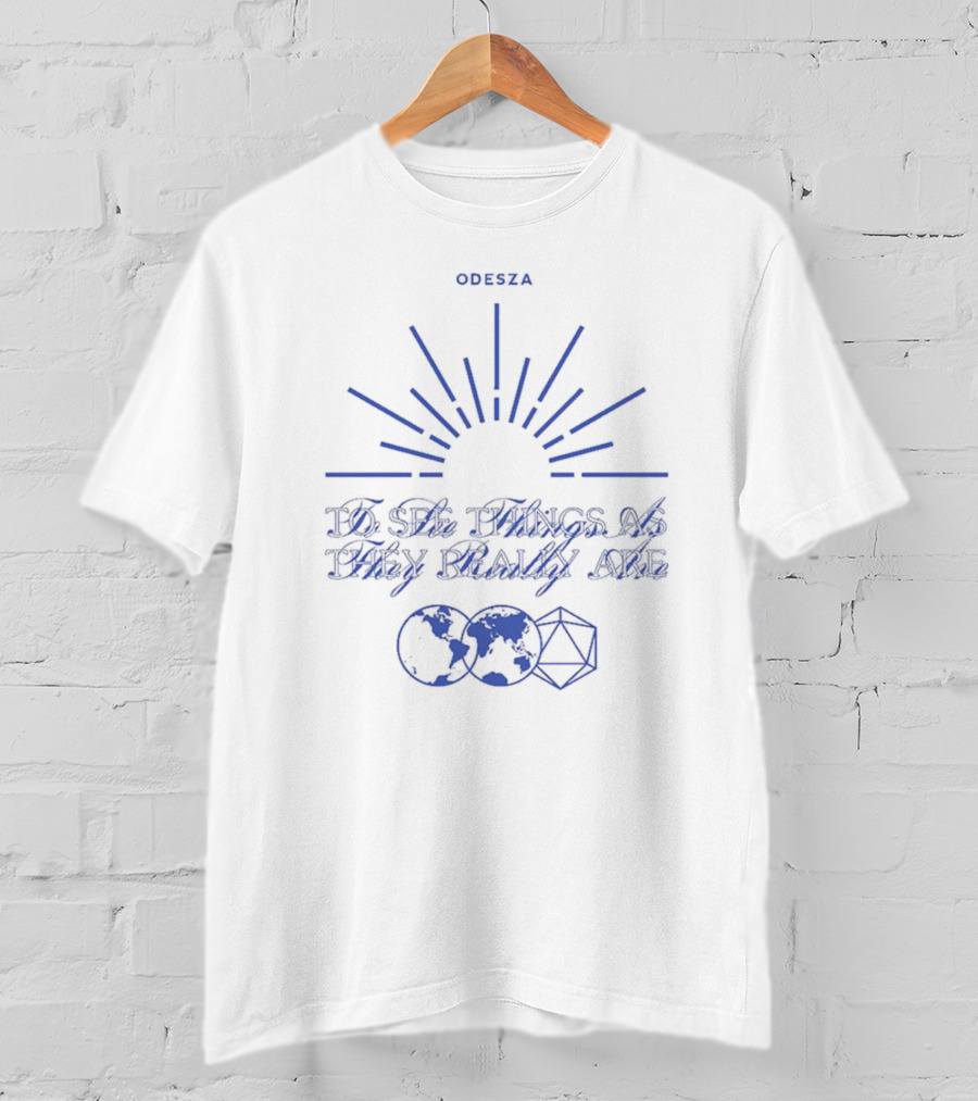 Odesza To See Things As They Really Are Sunburst Globe Geometric T-Shirt