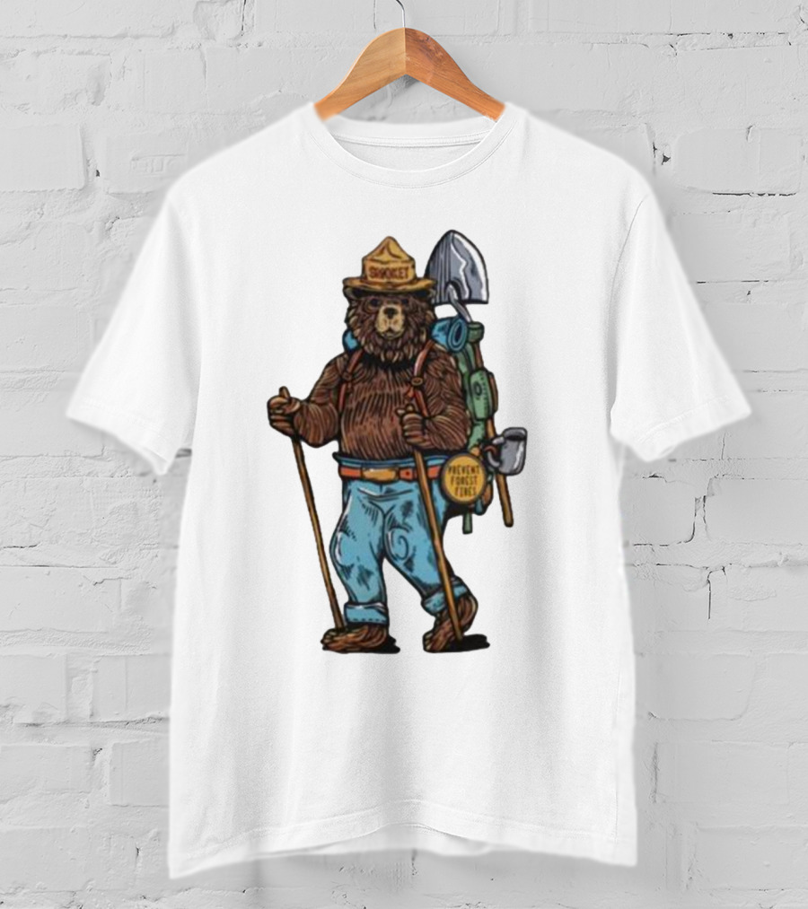 Smokey Bear Prevent Forest Fires Cartoon T-Shirt