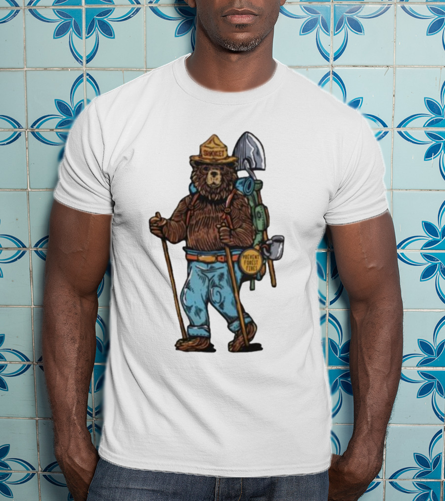 Smokey Bear Prevent Forest Fires Cartoon T-Shirt