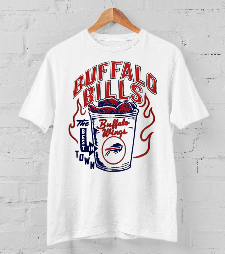 Buffalo Bills Best In Town Buffalo Wings NFL Flavortown Homage T-Shirt