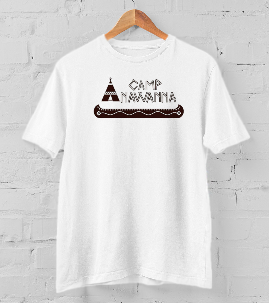 Camp Anawanna Salute Your Shorts Retro Nostalgia Tee Pee And Canoe T-Shirt