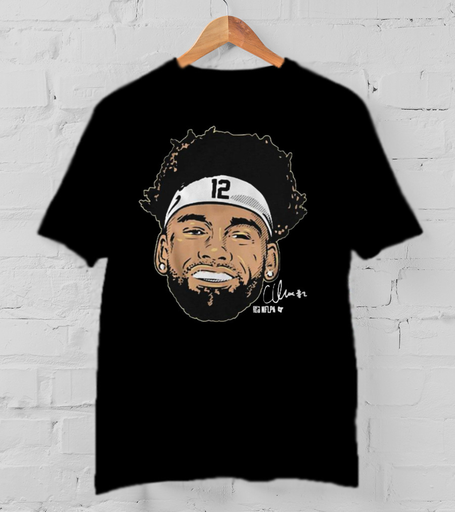 Chris Olave 12 Headband Swag NFLPA Signature T-Shirt