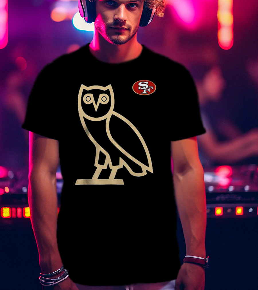 San Francisco 49ers SF Ovo Owl Scarlet T-Shirt