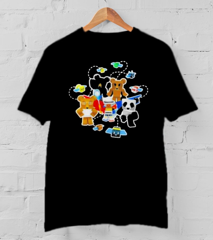 Bee Swarm Simulator Bear Team Characters With Bees T-Shirt
