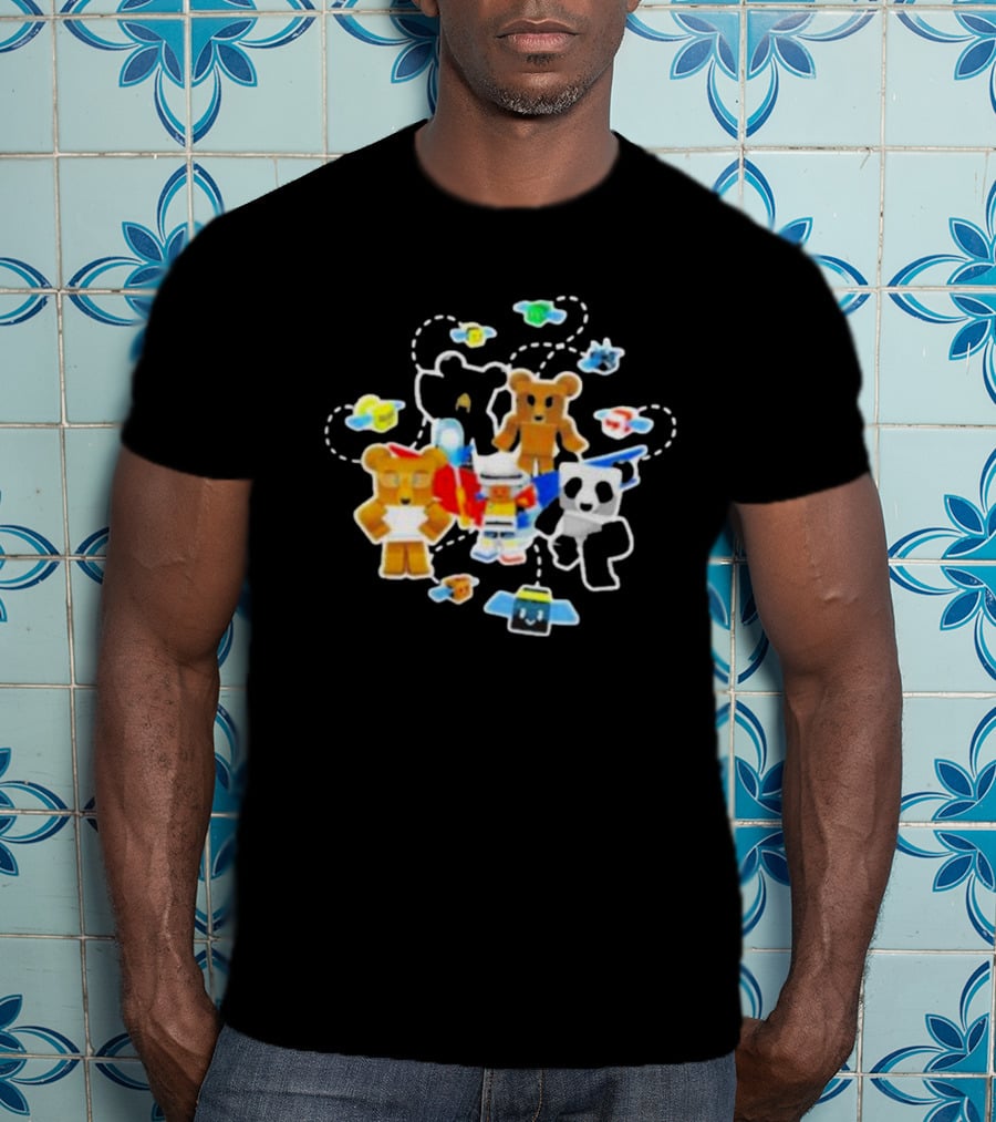 Bee Swarm Simulator Bear Team Characters With Bees T-Shirt