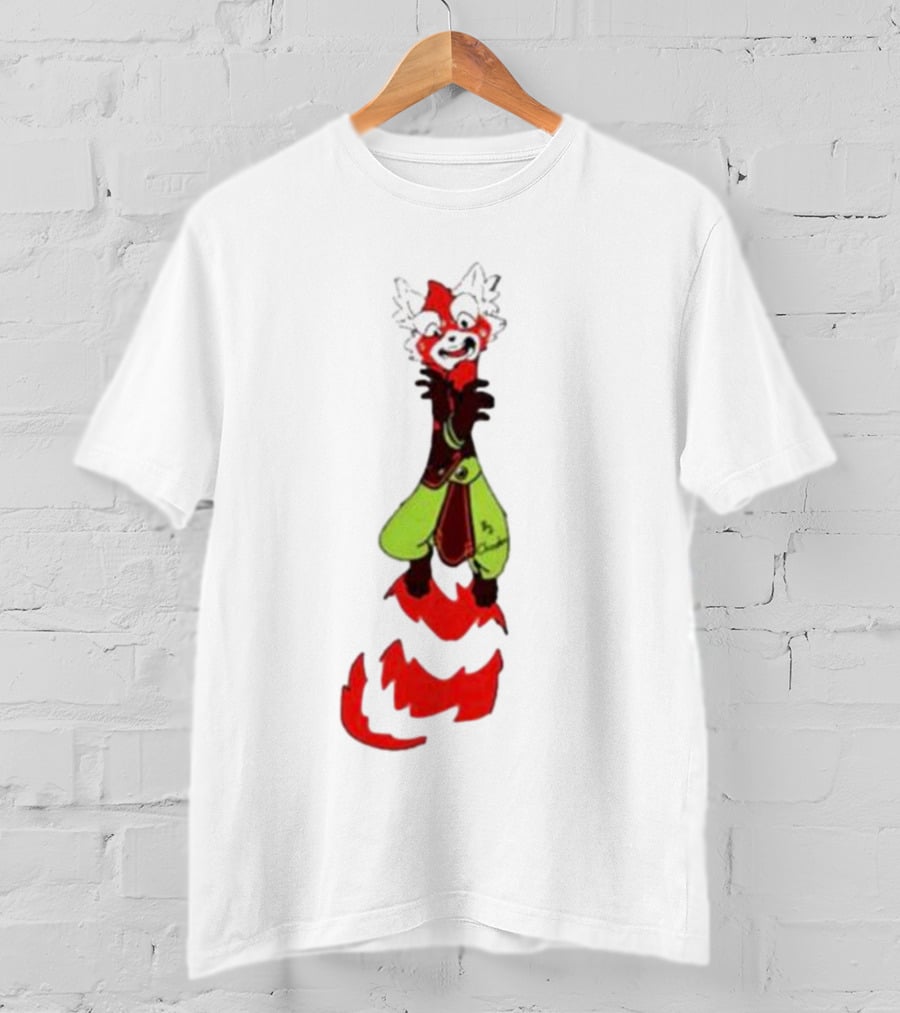 Joseph AK Twoucan Chirenbo Red Panda Standing Green Pants T-Shirt
