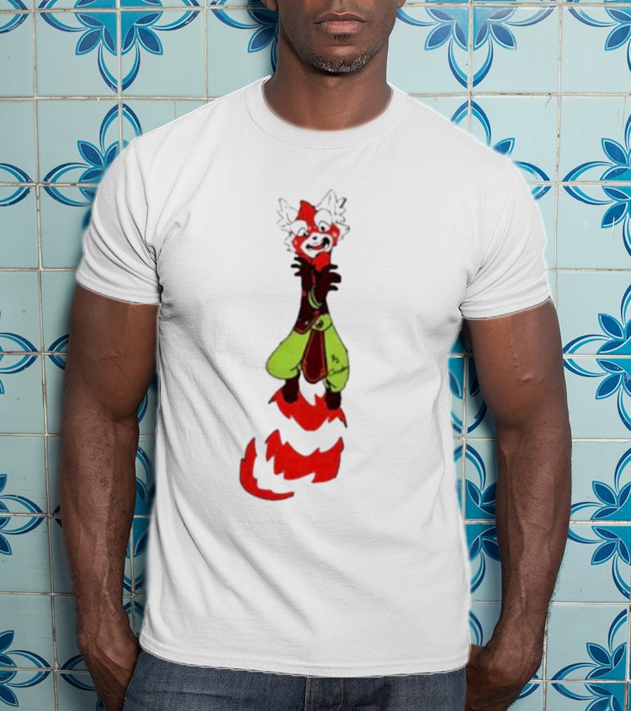 Joseph AK Twoucan Chirenbo Red Panda Standing Green Pants T-Shirt
