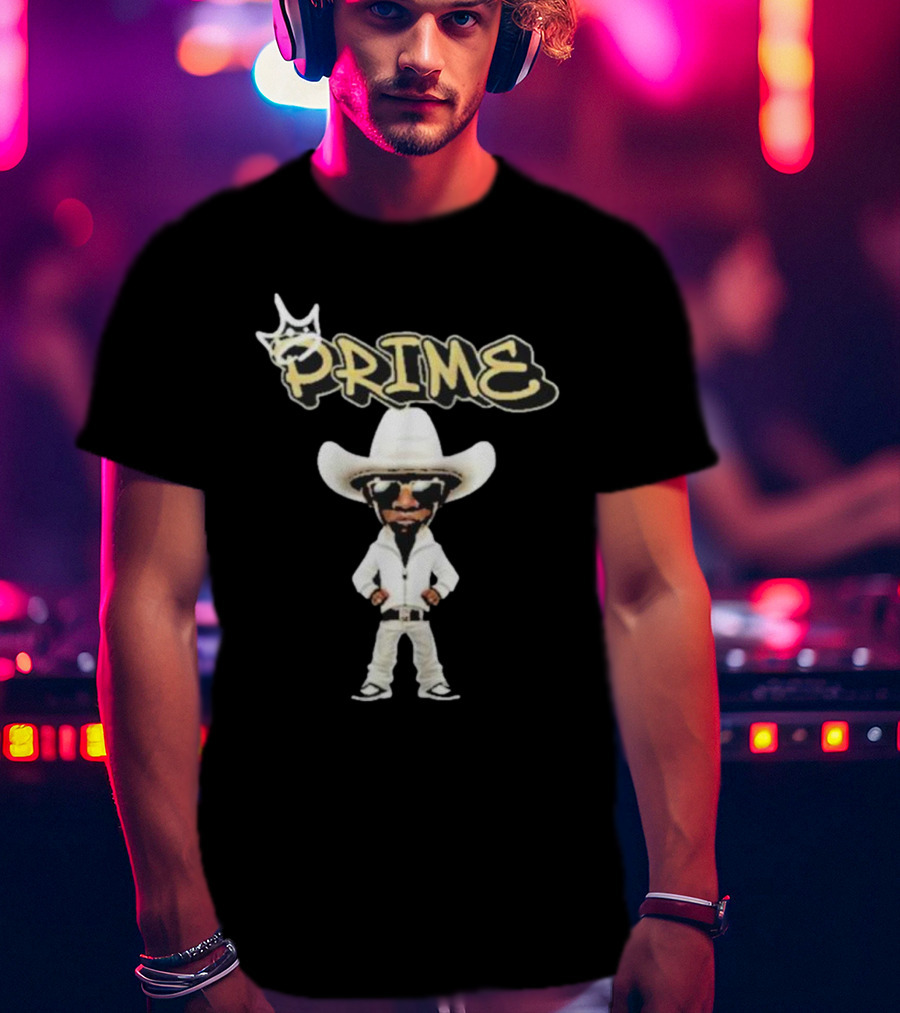 Prime King Deion Sanders Cowboy Outfit Iconic T-Shirt
