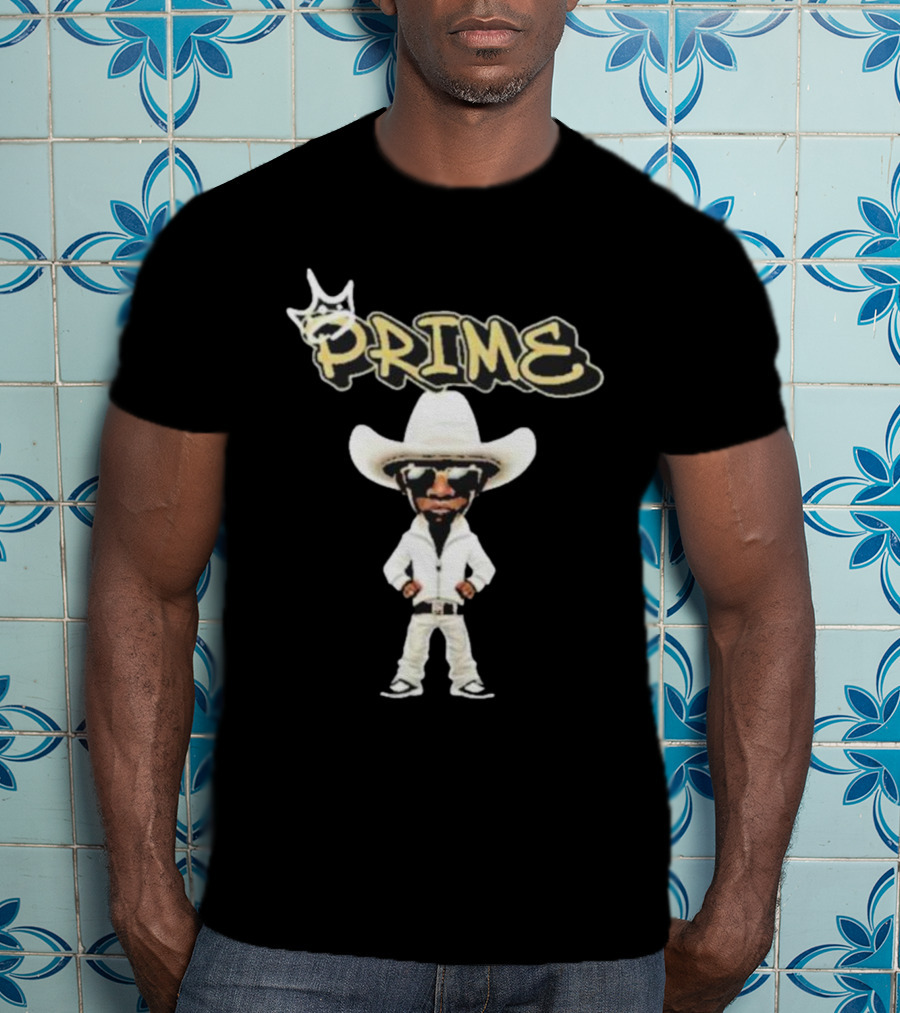 Prime King Deion Sanders Cowboy Outfit Iconic T-Shirt