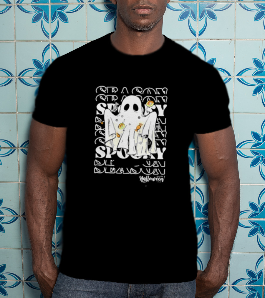 Spooky Season Ghost Halloween Candy T-Shirt