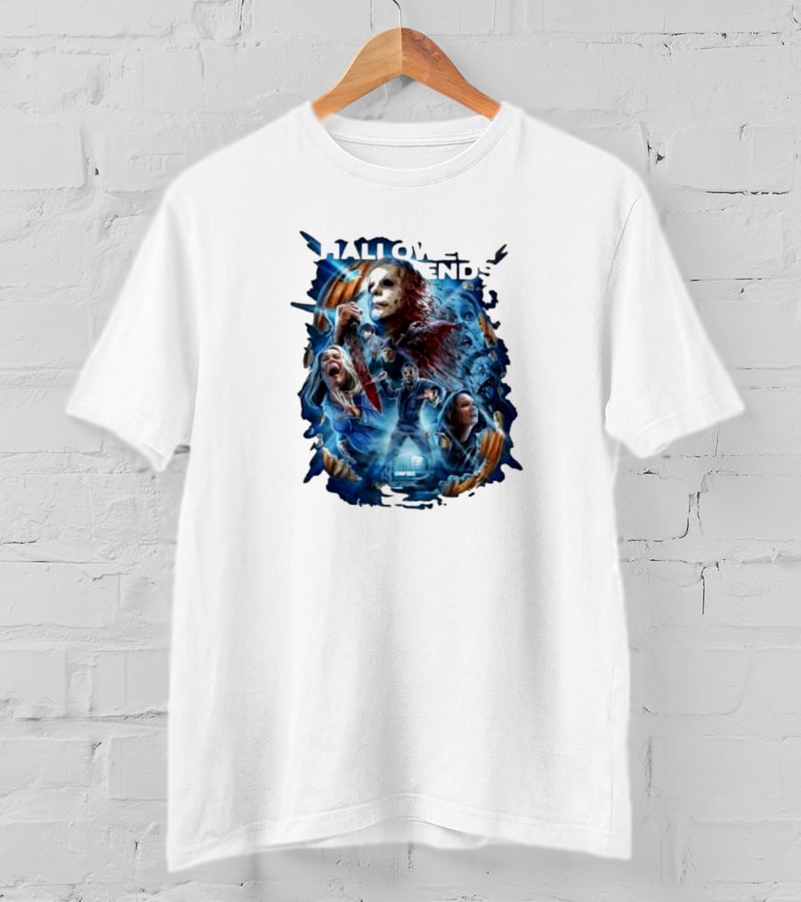 Michael Myers Halloween Ends Movie Characters Collage T-Shirt