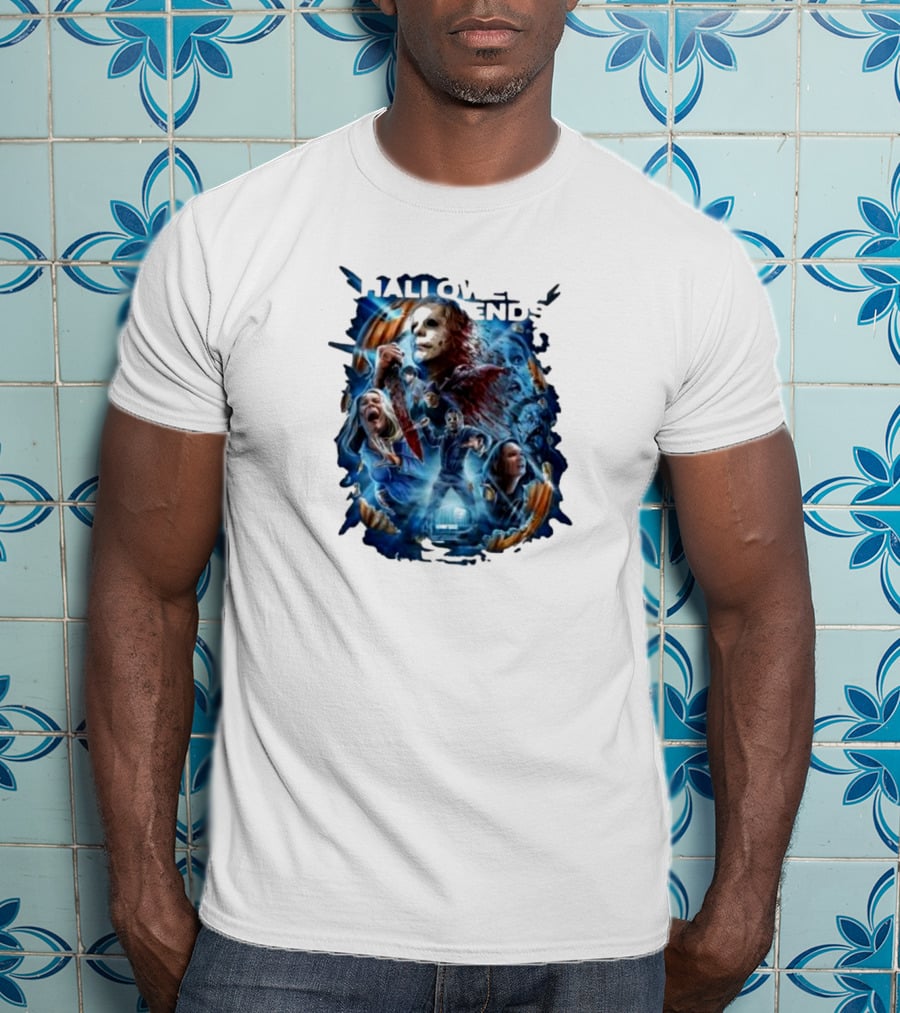 Michael Myers Halloween Ends Movie Characters Collage T-Shirt