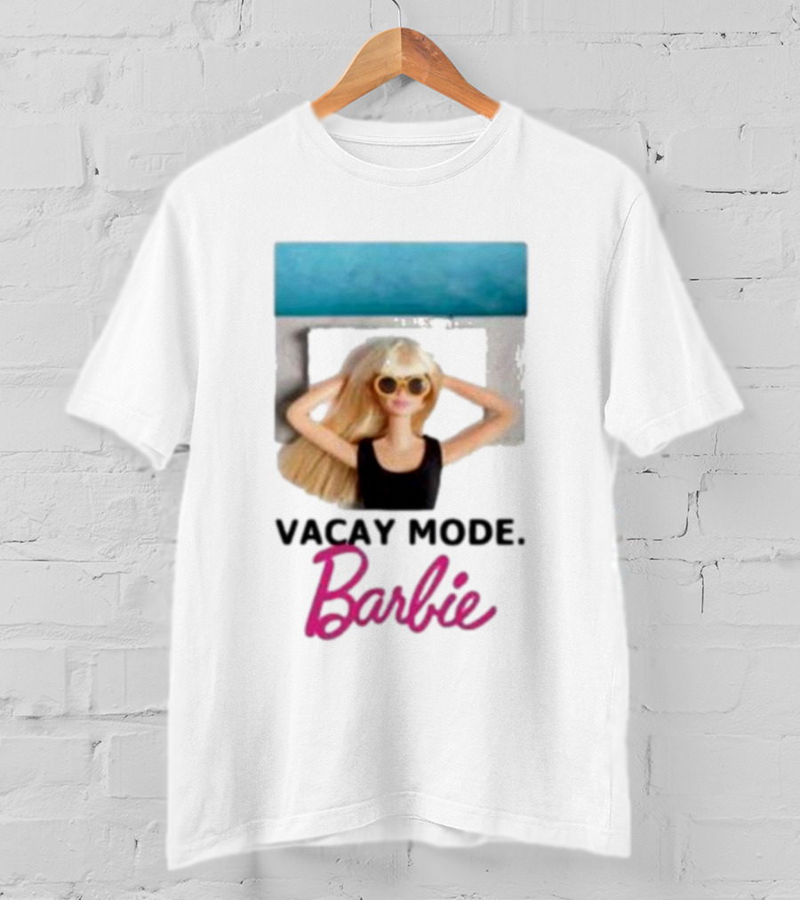 Vacay Mode Barbie Sunglasses Relaxation Scene T-Shirt