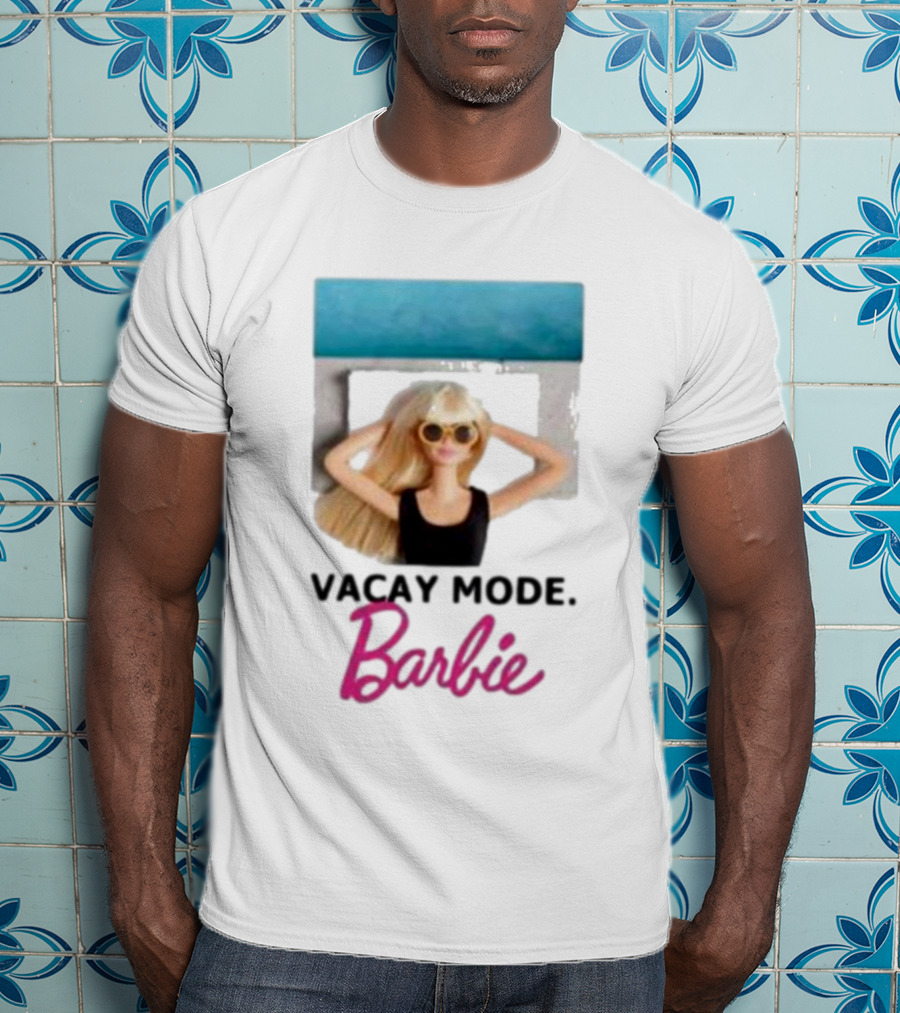 Vacay Mode Barbie Sunglasses Relaxation Scene T-Shirt